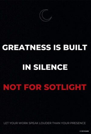 Motivational Quote - Silence