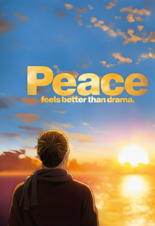 Motivational Anime Quote - Peace