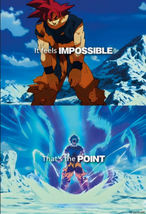 Motivational Anime Quote - Impossible