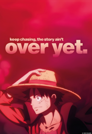Motivational Anime Quote - Over Yet