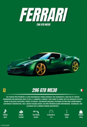 Ferrari 296 GTB ME30 Green