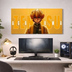 Zenitsu Agatsuma Anime Split Poster