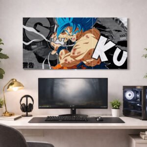 Goku Super Saiyan Blue Split Poster