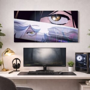 Anime Eyes Aesthetic Split Poster