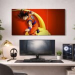 Goku Flying Nimbus Split Poster