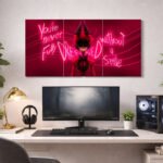 Alastor Hazbin Hotel Split Poster