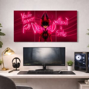 Alastor Hazbin Hotel Split Poster