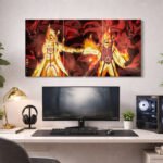 Naruto Kurama Mode Split Poster