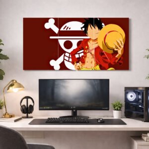 Monkey D. Luffy Minimal Split Poster