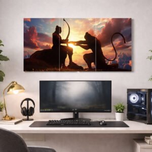 Shree Ram Hanuman Devotion Split Poster
