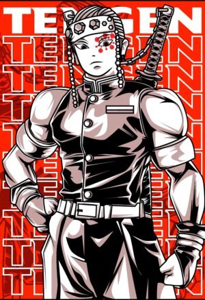 Tengen Uzui Anime Wall Poster