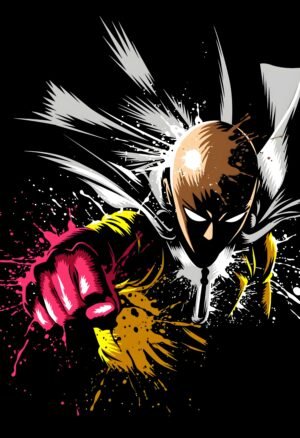 Saitama One Punch Man Anime Wall Poster