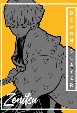 Zenitsu Agatsuma Anime Wall Poster