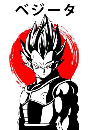 Vegeta Anime Wall Poster