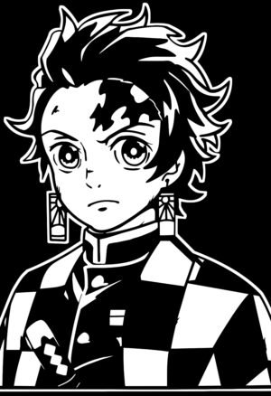 Tanjiro Kamado Minimal Anime Poster