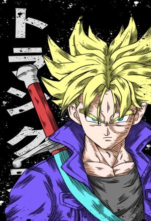 Dragon Ball Future Trunks Super Saiyan Anime Poster