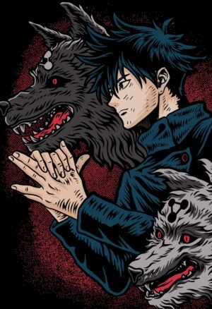 Jujutsu Kaisen Megumi Fushiguro Anime Poster