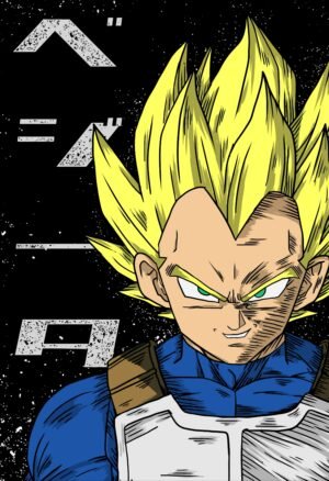 Dragon Ball Vegeta Super Saiyan Anime Poster