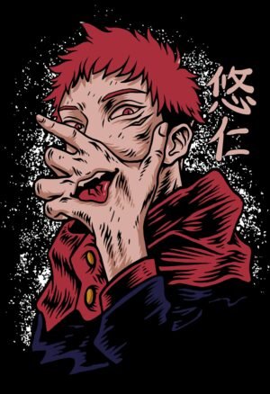 Jujutsu Kaisen Yuji Itadori Sukuna Anime Poster