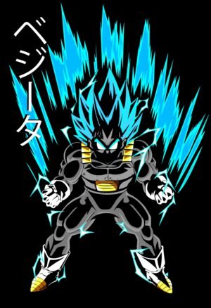 Vegeta Blue Evolution Dragon Ball Super Anime Poster