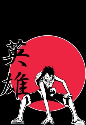 Minimal Monkey D. Luffy One Piece Anime Poster