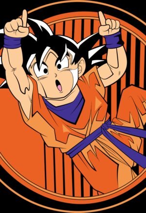 Cute Goku Dragon Ball Anime Poster