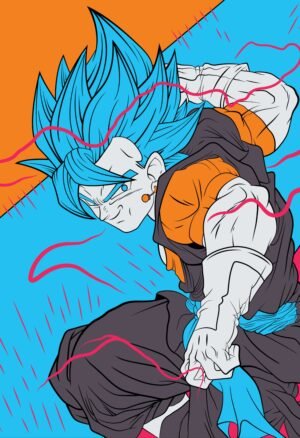 Vegito Super Saiyan Blue Dragon Ball Poster