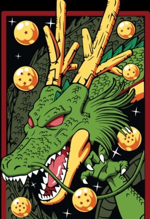 Shenron Dragon Ball Anime Poster | Dragon Ball Z Wall Art