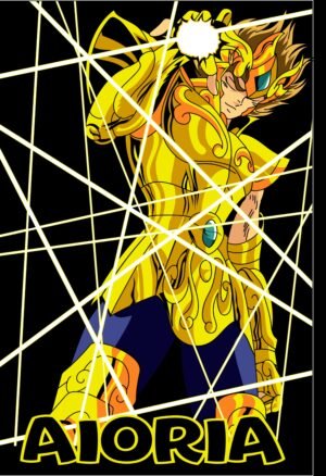 Aioria Leo Saint Seiya Anime Poster